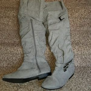 Knee High Faux Suede boots